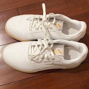 White adidas golf shoes for kids. Size 3. Girls